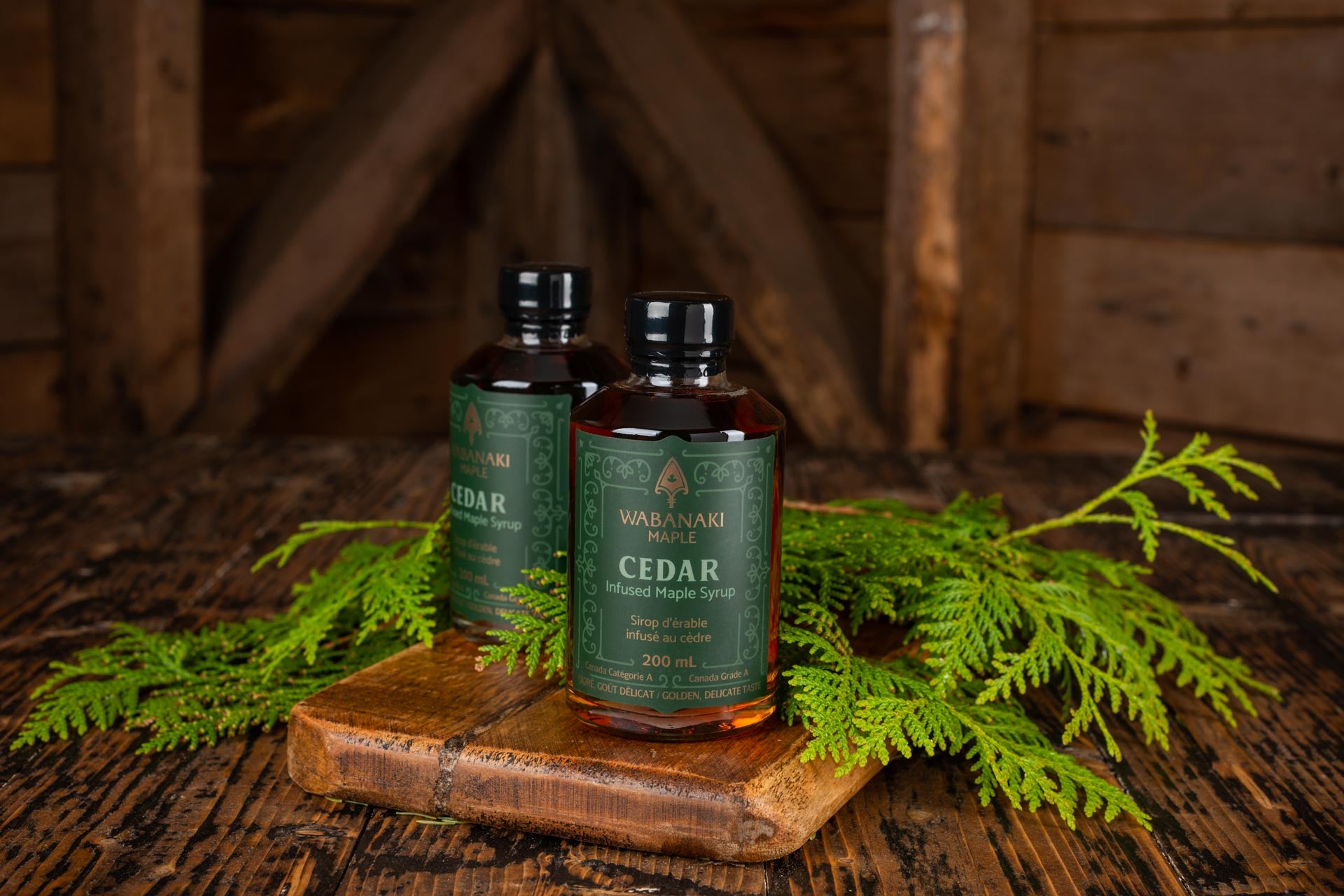 Cedar-Infused Maple Syrup